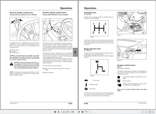 Landini Tractor 6 145L 6 160L 6 175L Operation and Maintenance Manual 6527620M2 EN 2