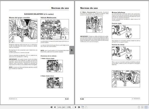 Landini Tractor 6 145L 6 160L 6 175L Operation and Maintenance Manual 6527622M2 ES 2