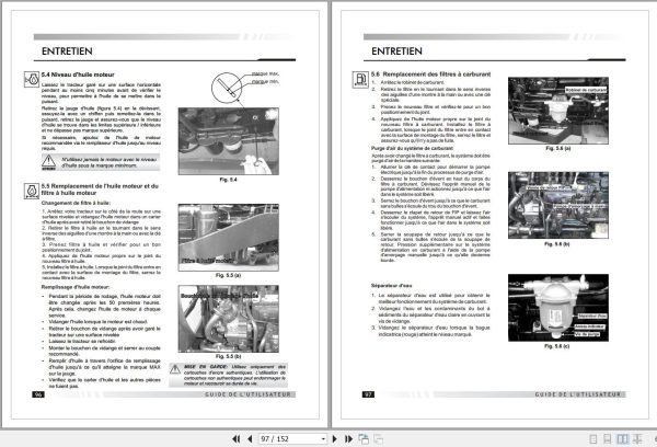 Landini Tractor 60 75 90 2WD 4WD Operation and Maintenance Manual 6653676A1 FR 2