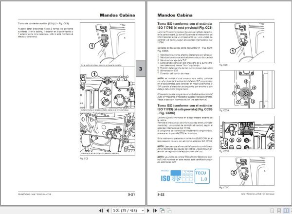 Landini Tractor 7 145 7 165 7 175 ROBO SIX ACTIVE Operation and Maintenance Manual 6627404A2 ES 2