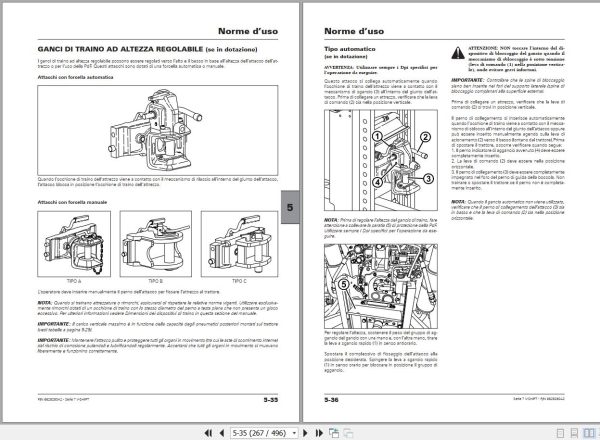 Landini Tractor 7 145 7 165 7 175 V SHIFT Operation and Maintenance Manual 6629280A2 IT 2