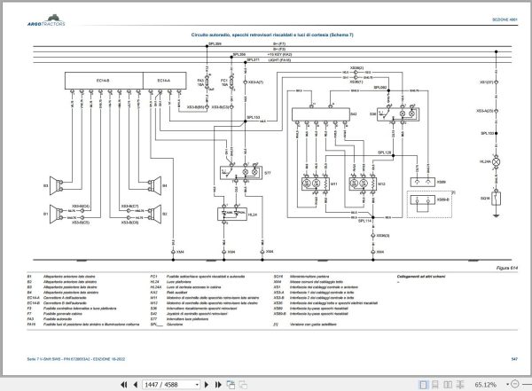 Landini Tractor 7 165 7 170 7 175 7 180 ROBO SIX SWB Service Manual and Diagrams 6720653A2 IT 3