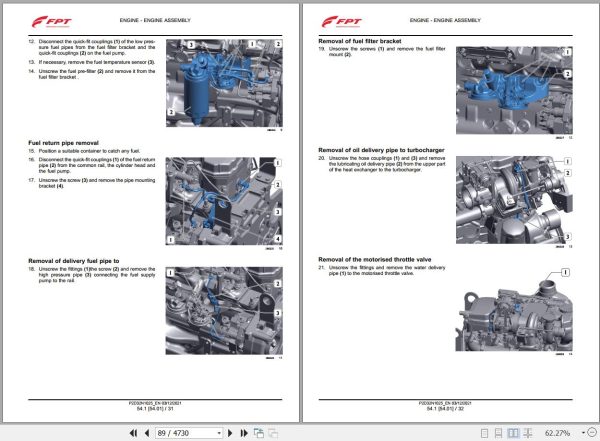 Landini Tractor 7 165 7 170 7 175 7 180 ROBO SIX Service Manual and Diagrams 6720650A2 EN 2
