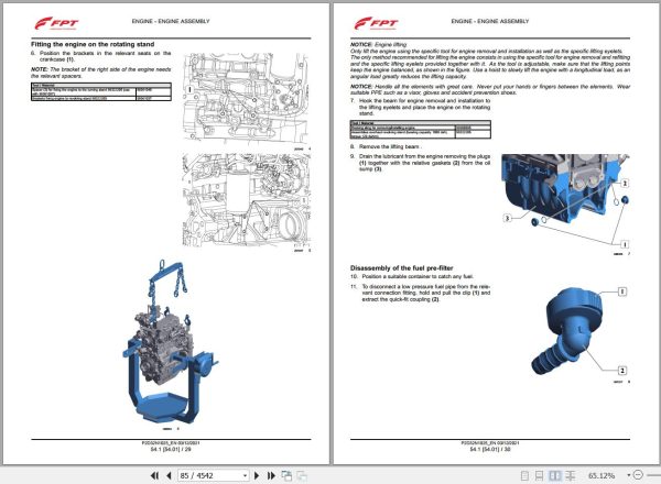 Landini Tractor 7 165 7 170 7 175 7 180 ROBO SIX Service Manual and Diagrams 6720654A2 EN 2