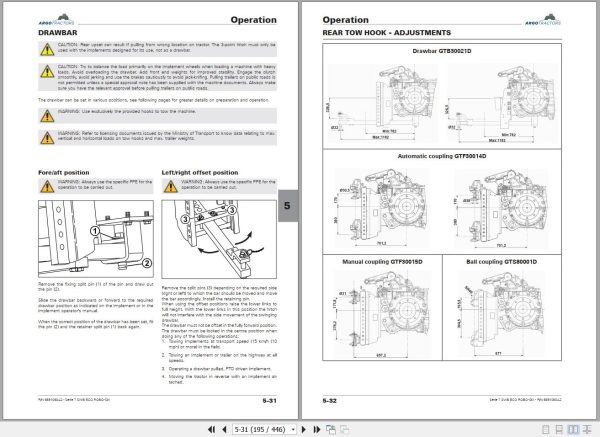 Landini Tractor 7 165 7 175 7 170 7 180 ROBO SIX Operation and Maintenance Manual 6691060A2 2