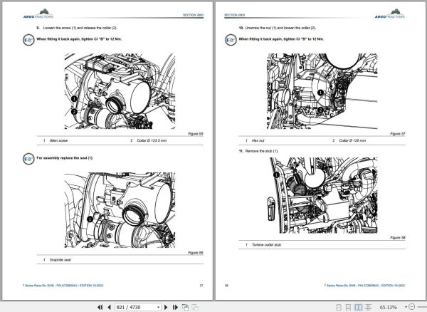 Landini Tractor 7 170 ROBO SIX 7 180 ROBO SIX Service Manual and Diagrams 6720650A2 2