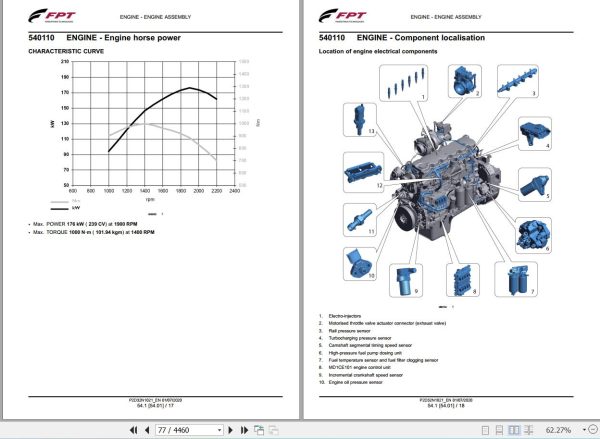 Landini Tractor 7 200 7 210 7 230 ROBO SIX Service Manual and Diagrams 6708022A1 EN 2