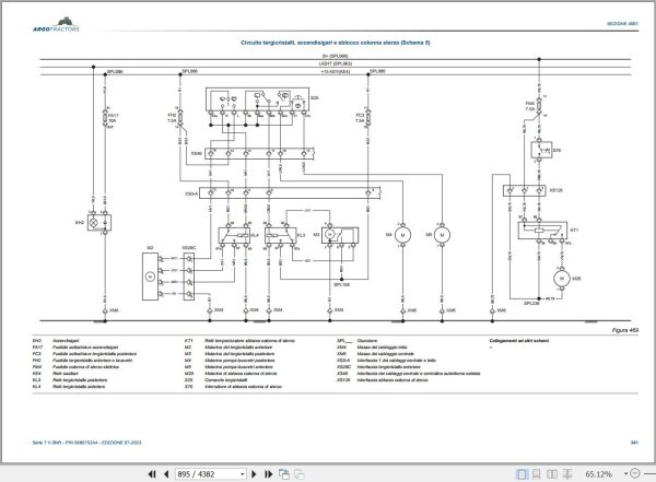 Landini Tractor 7 210 7 230 7 240 V SHIFT Service Manual and Diagrams 6686752A4 IT 3