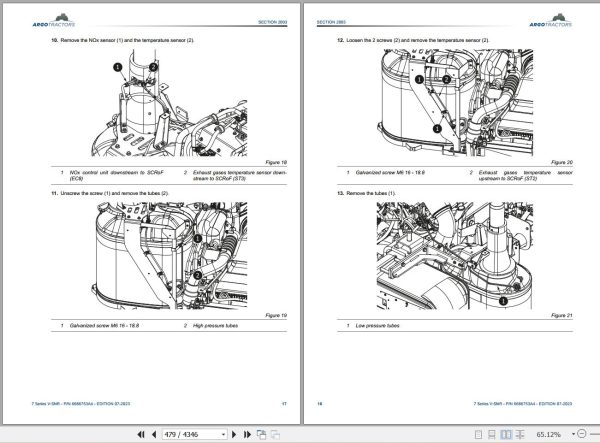 Landini Tractor 7 210 7 230 7 240 V SHIFT Service Manual and Diagrams 6686753A4 2