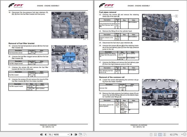 Landini Tractor 7 210 7 230 7 240 V SHIFT Service Manual and Diagrams 6735461A1 EN 2