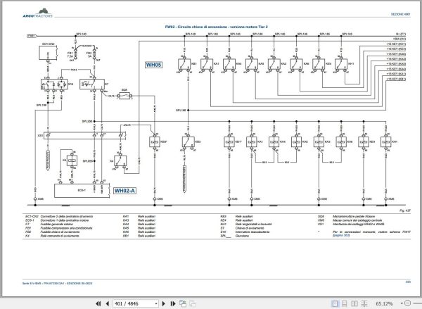 Landini Tractor 8 270 8 310 V SHIFT Service Manual and Diagrams 6723913A1 IT 3