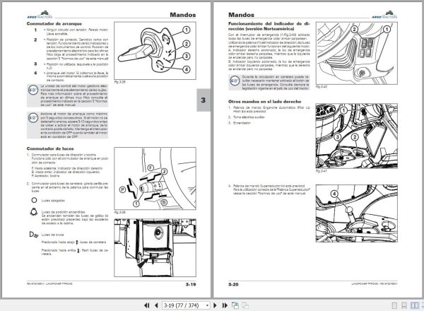 Landini Tractor Atlas 70 75 80 85 90 100 Operation and Maintenance Manual 3651943M2 ES 2