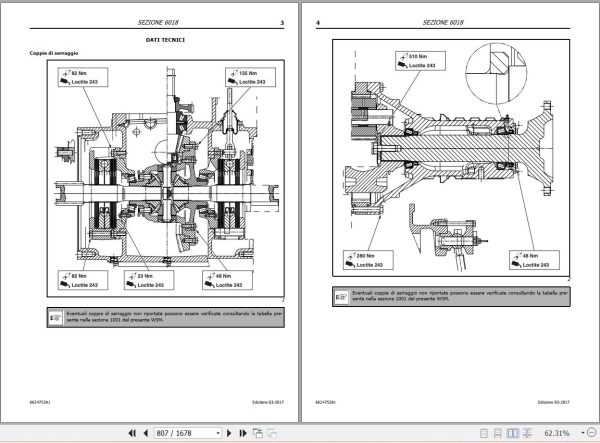 Landini Tractor LANDPOWER 125 135 145 165 Service Manual and Diagrams 6624753A1 IT 2