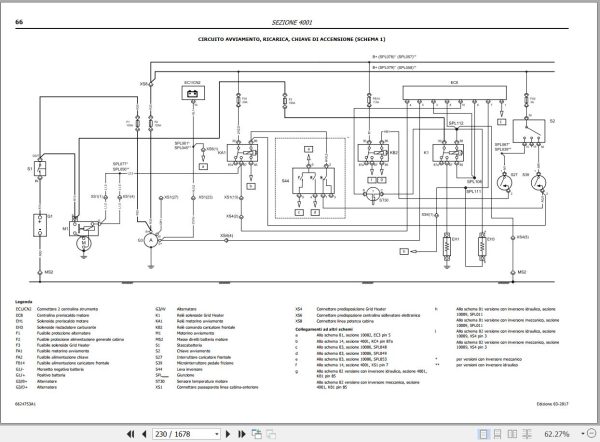 Landini Tractor LANDPOWER 125 135 145 165 Service Manual and Diagrams 6624753A1 IT 3