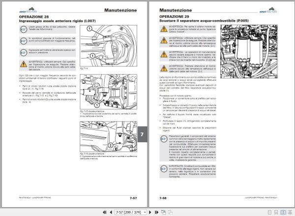 Landini Tractor LANDPOWER 160 180 T TRONIC Operation and Maintenance Manual 6730162A1 IT 2