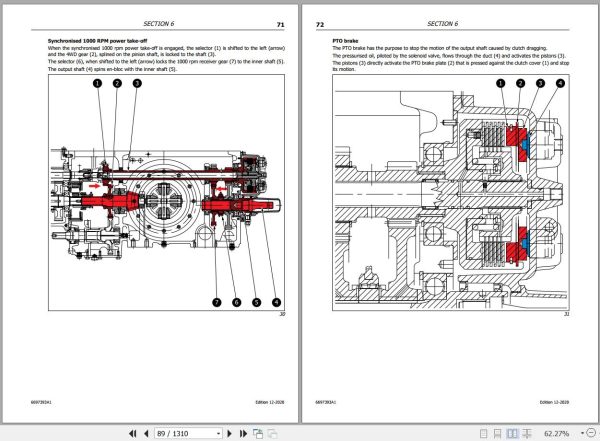 Landini Tractor LANDPOWER II 125 135 145 165 Service Manual and Diagrams 6697393A1 EN 2