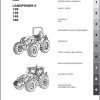 Landini Tractor LANDPOWER II 125 to 165 Operators Maintenacne Manual 6513269M4 1