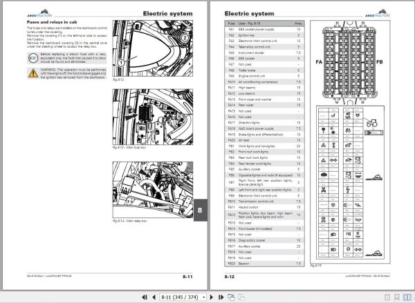 Landini Tractor Landpower 160 180 T TRONIC Operation and Maintenance Manual 6730163A1 EN 2