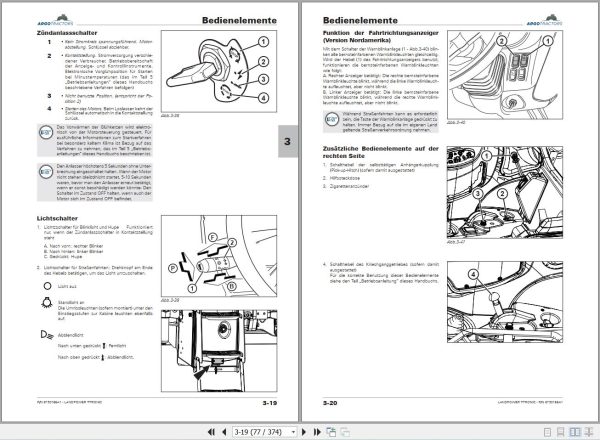 Landini Tractor Landpower 160 180 T TRONIC Operator Maintenance Manual 6730166A1 DE 2