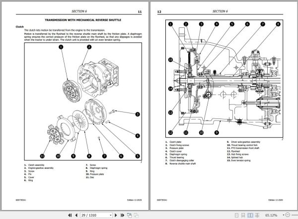 Landini Tractor Landpower II 125 to 165 Service Manual and Diagrams 6697393A1 2