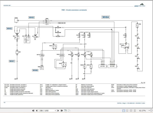 Landini Tractor MISTRAL 2 055 2 060 Service Manual and Diagrams 6698143A1 IT 3