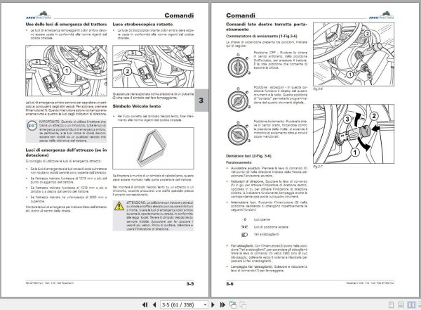 Landini Tractor Powerfarm 100 110 120 Operation and Maintenance Manual 6715317A1 IT 2