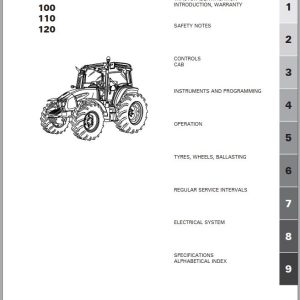 Landini Tractor Powerfarm 100 110 120 Operation and Maintenance Manual 6715318A1 EN 1