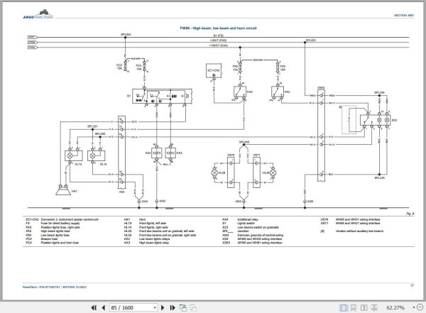 Landini Tractor Powerfarm 100 110 120 Service Manual and Diagrams 6715327A1 3