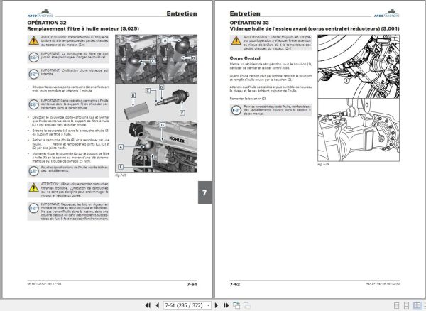 Landini Tractor REX 3 060 3 070 3 080 F GE Operation and Maintenance Manual 6671251A3 FR 2