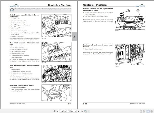 Landini Tractor Rex 4 080 GE to Rex 4 120 GT Operation and Maintenance Manual 6695502A1 2