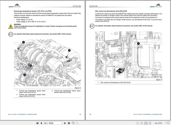 Landini Tractor Rex 4 080 V to 4 120 GT Service Manual and Diagrams 6705547A2 EN 2
