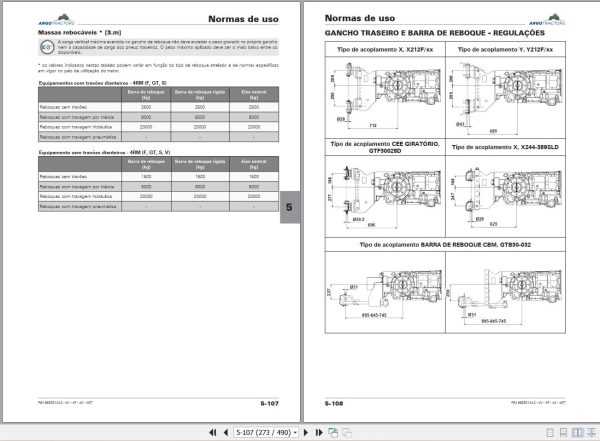 Landini Tractor Rex 4 080 V to Rex 4 120 GT Operation and Maintenance Manual 6685014A2 PT 2