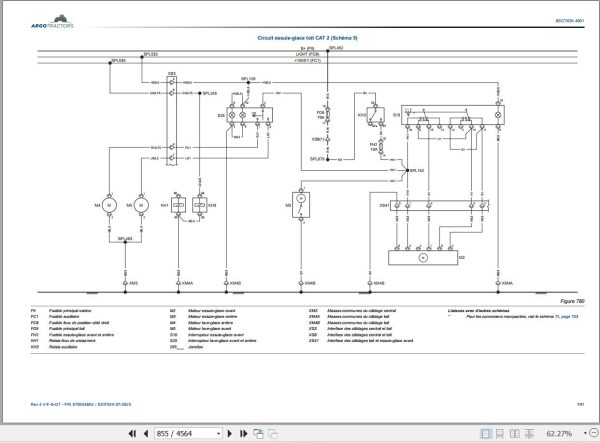 Landini Tractor Rex 4 080 to 4 120 V F S GT Service Manual and Diagrams 6705548A2 FR 3