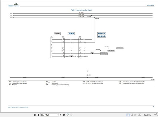 Landini Tractor Rex 80F to Rex 120GE Service Manual and Diagrams 6696102A1 EN 3