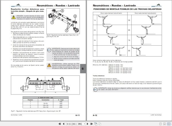Landini Tractor SUPER 85 to SUPER 120 Operation and Maintenance Manual 6720158A1 ES 2