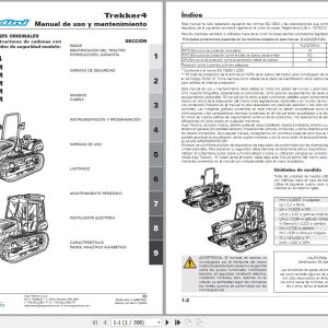 Landini Tractor Trekker 4 085 to 4 120 F M Operation and Maintenance Manual 6696776A1 ES 1