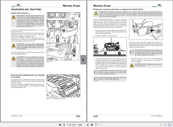 Landini Tractor Trekker4 4 085 F M to 4 120 F M Operation and Maintenance Manual 6696760A1 IT 2