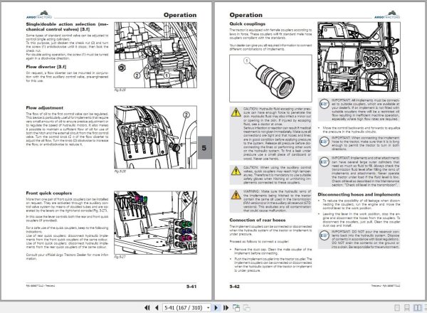 Landini Tractor Trekker4 4 085 F M to 4 120 F M Operation and Maintenance Manual 6696772A2 2
