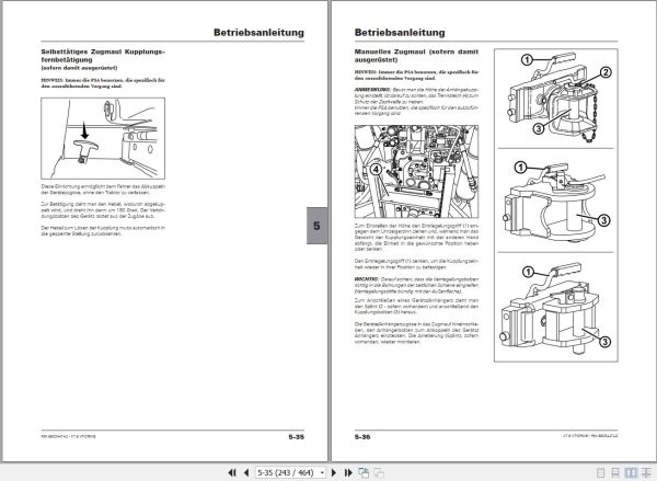 Landini Tractor X7.660 X7.670 VT DRIVE Operator Maintenance Manual 6603453A2 DE 2