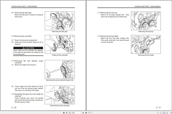 Mitsubishi Engine S3L S3L2 S4L S4L2 Service Manual 99619 12140 2