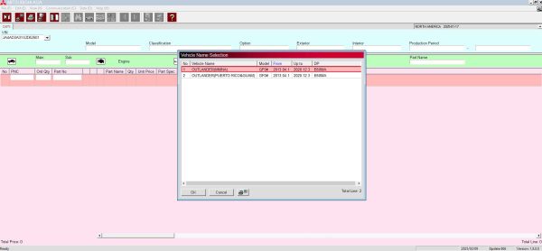 Mitsubishi MMC ASA 01.2025 Electronic Parts Catalog 2