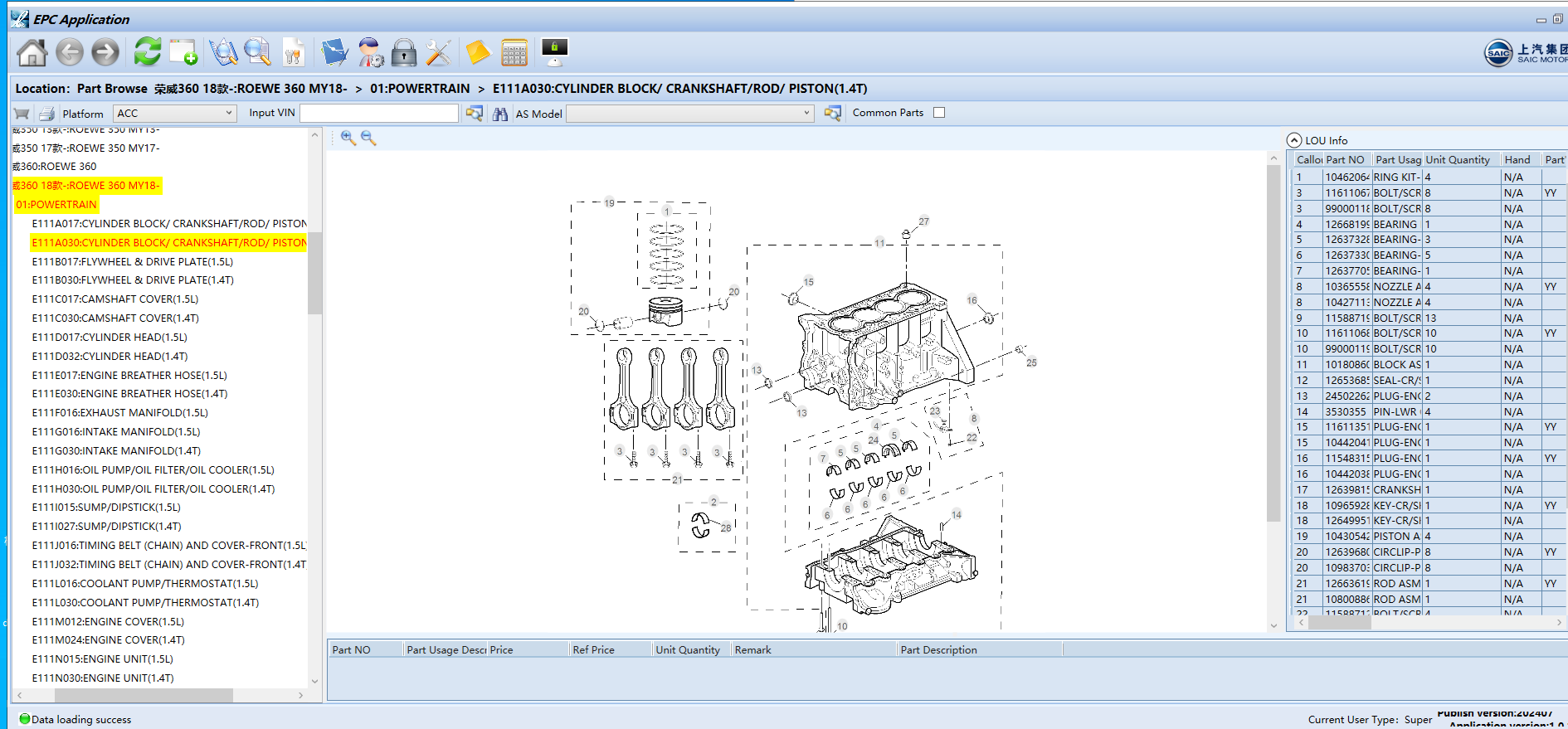 SAIC EPC 02.2025 Roewe MG Electronic Spare Parts Catalog Program How To