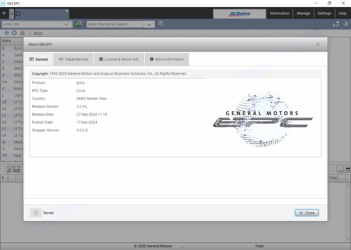 VMW GMIO EPC 01.2025 Spare Parts Catalog VMWare 3