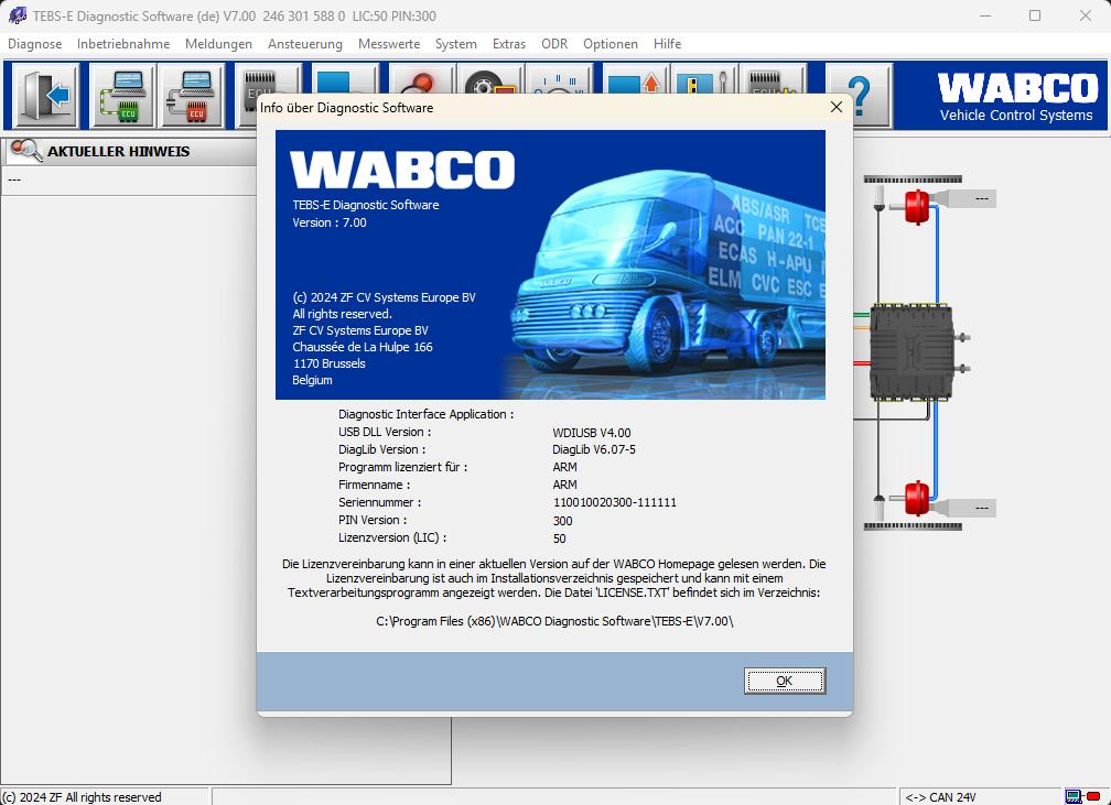 Wabco TEBS E 7.0 Diagnostic Solution Service Installation 1