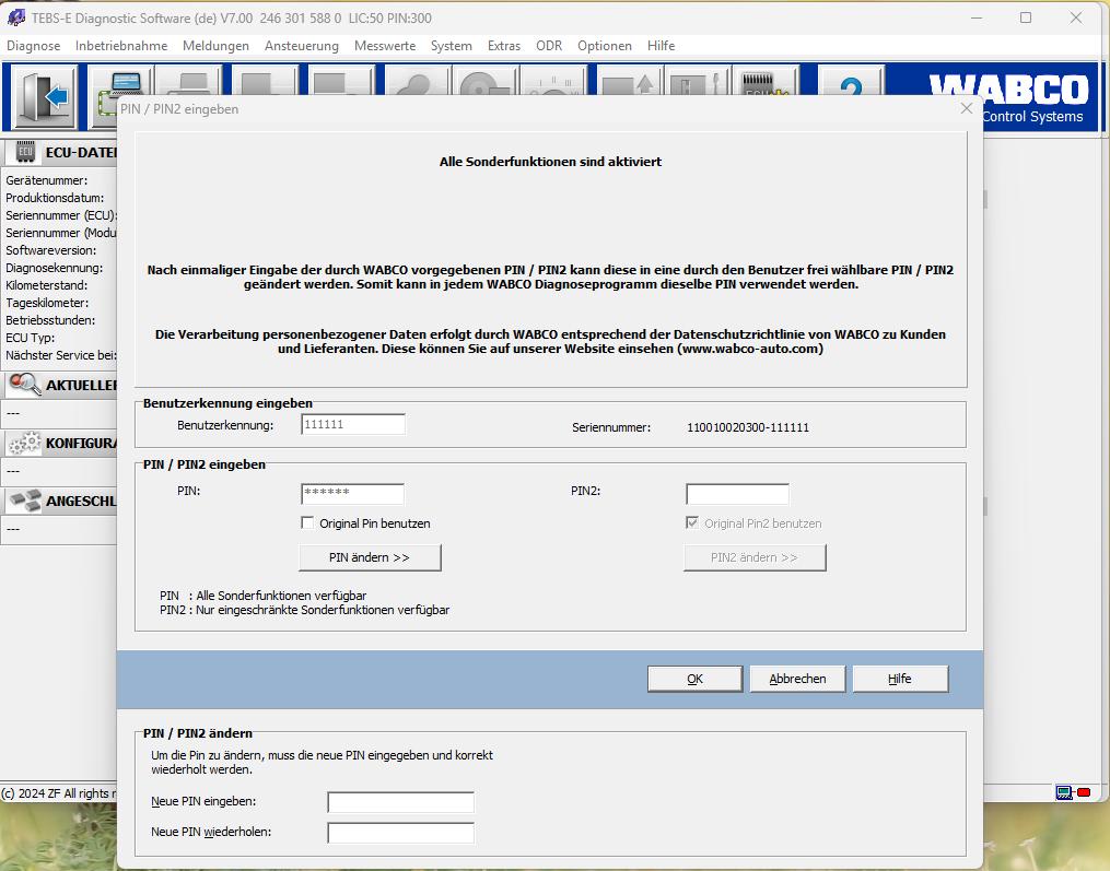 Wabco TEBS E 7.0 Diagnostic Solution Service Installation 2