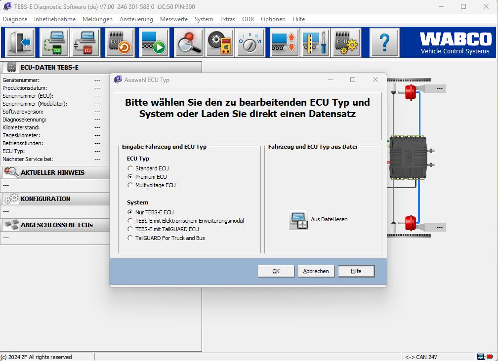 Wabco TEBS E 7.0 Diagnostic Solution Service Installation 4