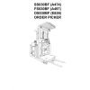Yale Forklift A474 A497 E826 SS030BF FS030BF OS030BF Parts Manual 550032957 02 2024