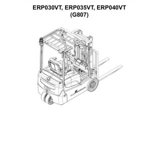 Yale Forklift G807 ERP030VT ERP035VT ERP040VT Parts Manual 524308693 03 2024