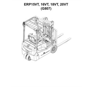 Yale Forklift G807E ERP15VT ERP16VT ERP18VT ERP20VT Parts Manual 524308696 04 2024