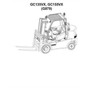Yale Forklift G879 GC135VX GC155VX Parts Manual 550256270 02 2024